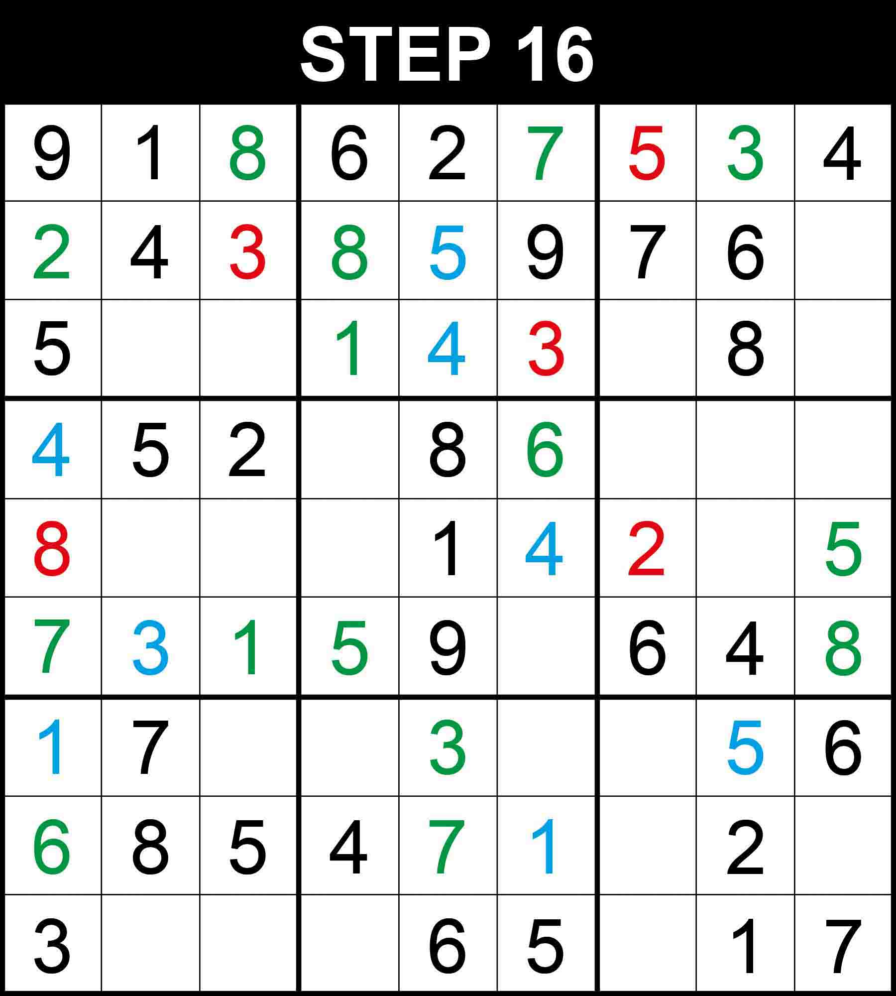sudoku single candidate technique